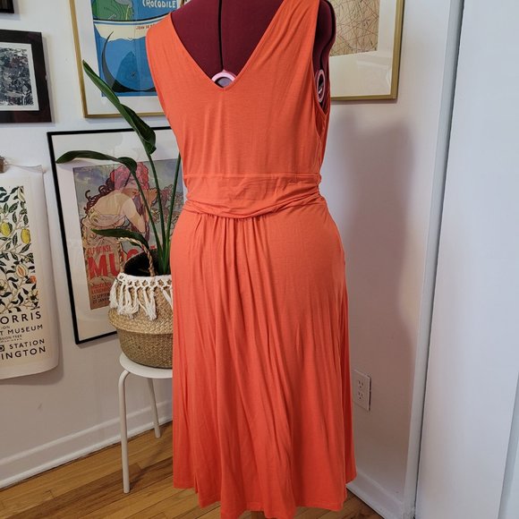 BODEN Women’s Orange Sleeveless Dress Size 20 UK - Picture 6 of 8